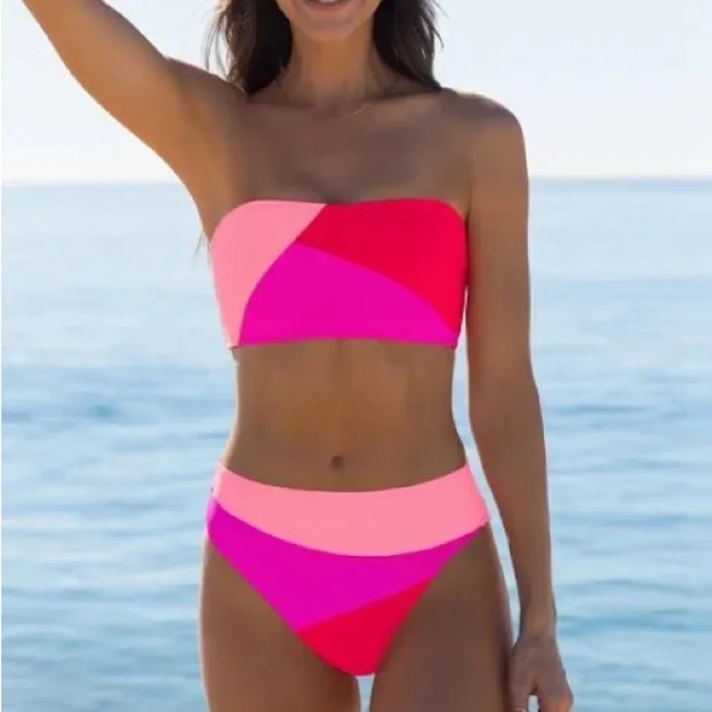 Popvil Colorblock Bikini Set - Picture 1 of 3